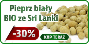 Pieprz biały cały BIO ze Sri Lanki 25g PROMOCJA -30%